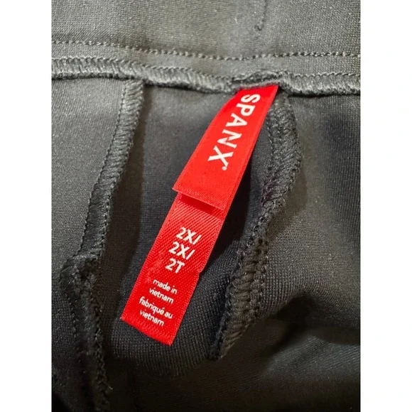 Spanx The Perfect Wide Leg Ponte Knit Trouser Pant Black 20385R Womens 2X Plus - Picture 4 of 6
